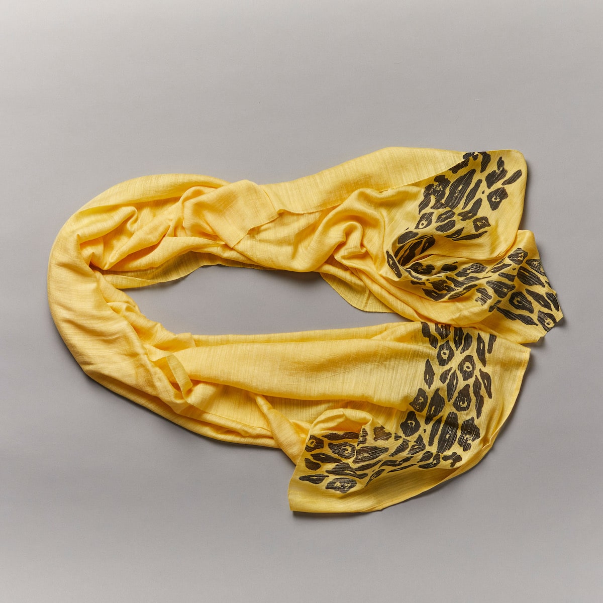 Jaguar Silk & Linen Scarf