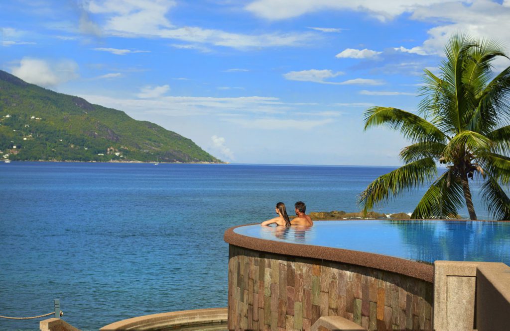 The pool overlooking the sea at Hilton Northolme