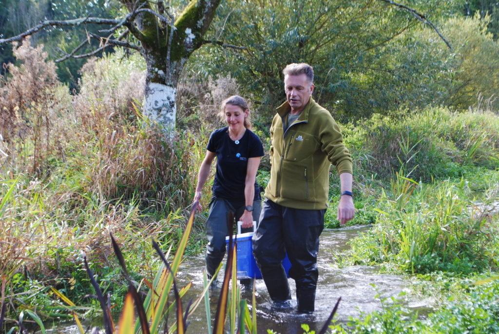 Chris Packham and Jen Nightingale