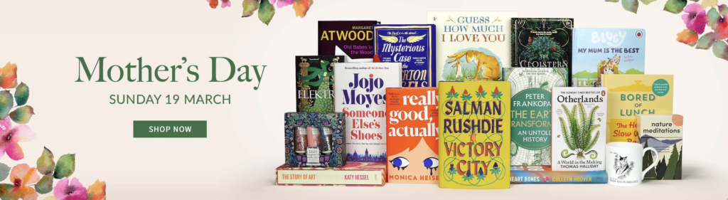 Waterstones Mother's Day Banner 2023